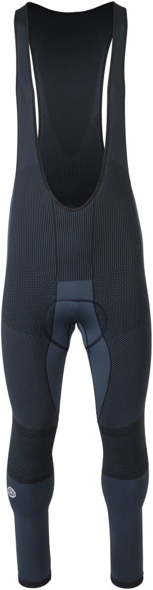 AGU Seamless Performance - Bibtight - Heren Fietsbroek - Met Zeem - Windbestendig - Waterafstotend - Siliconen Gripper - Reflecterend - Steel Blue - XL/XXL