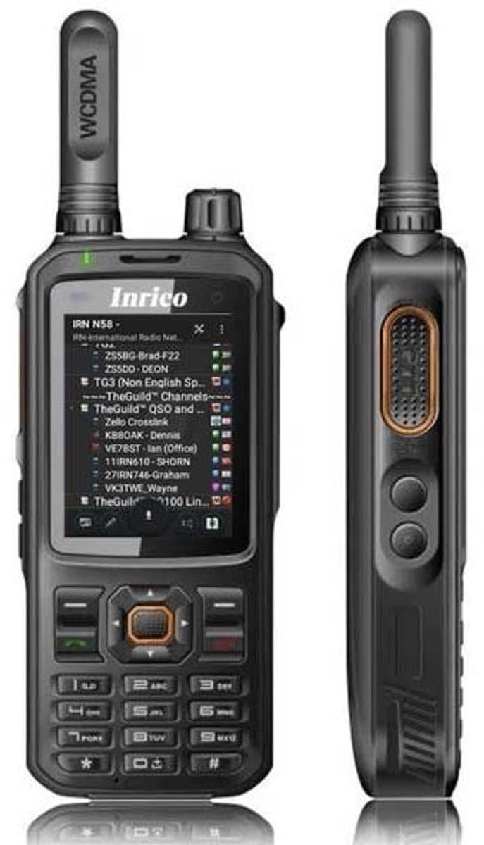 Set van 24 Inrico T320 V2 4G LTE Zello Portofoon, GPS, Wifi met D-shape oortje