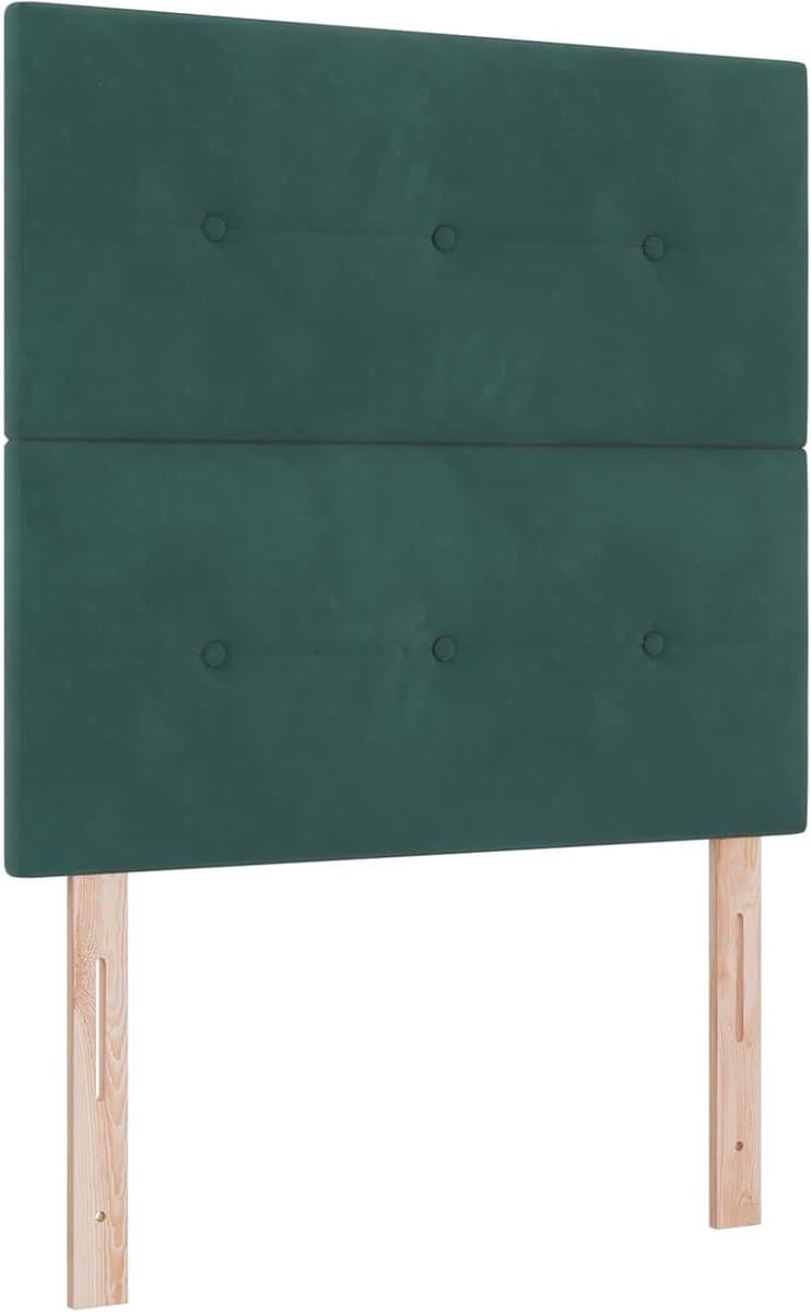 Hoofdbord met ledstrips, groen, 80 cm, polyester, voor bedden zonder hoofdeinde, ideaal voor slaapkamer en moderne woonkamers, eenvoudige montage, gemakkelijk te reinigen en rugvriendelijk