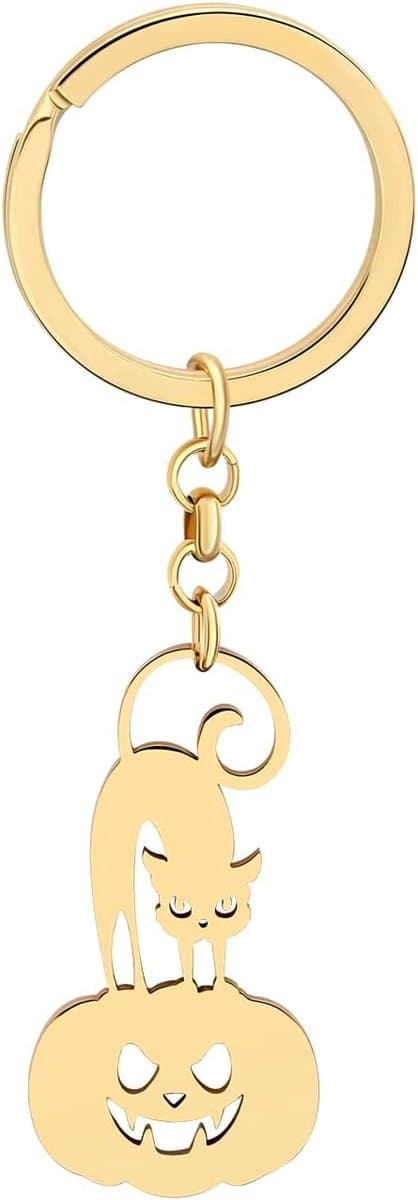 Halloween Boom Sleutelhanger Spooky Gezicht Pompoen Spider Sleutelhanger voor Vrouwen Tiener Jongens Meisjes Portemonnee Charms