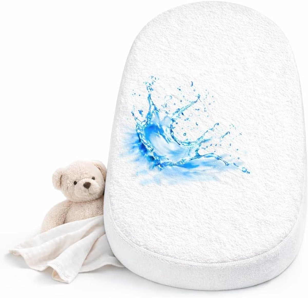 Matrasbeschermer voor wieg (35 x 75 cm) - Bescherming zonder chemische behandeling - Geschikt voor babybedden - ShopVlot
