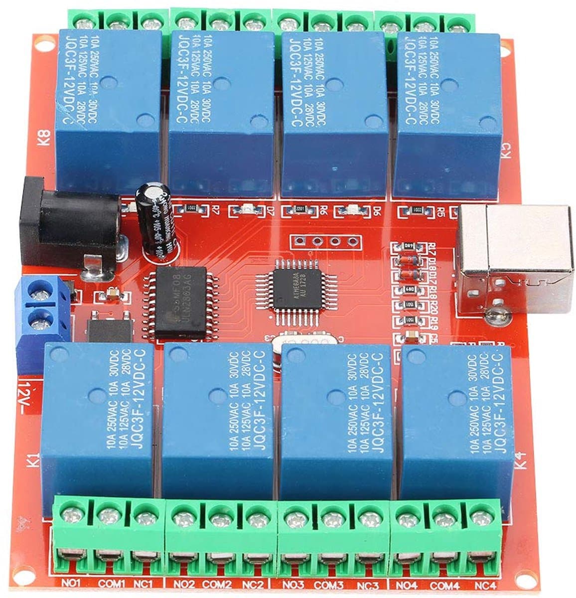 Relais USB-controleschakelaar met 12 kanalen gelijkstroom 8-kanaals USB-controller schakelaar met USB-controller High Performance Import