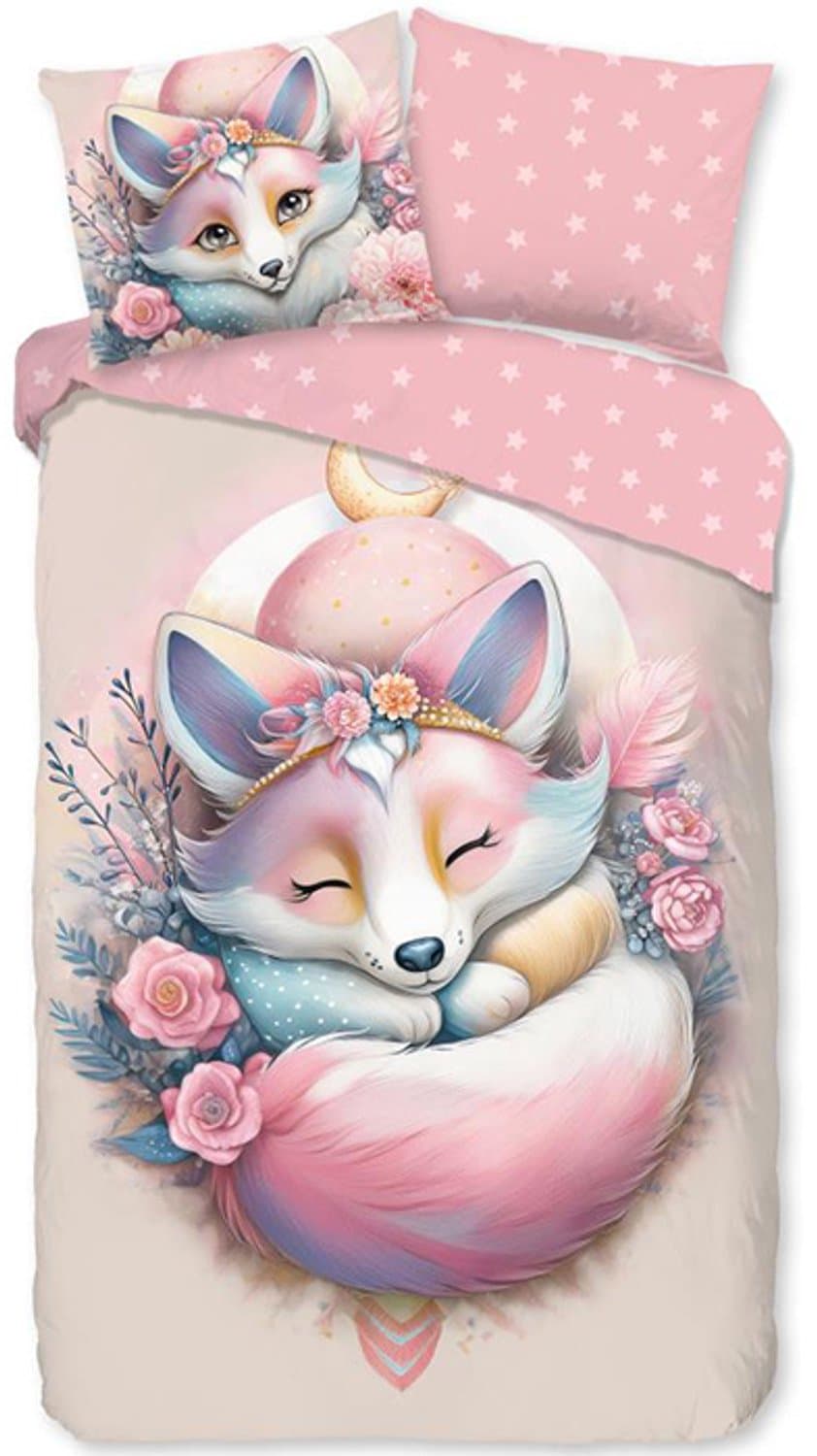 Good Morning Dreaming Dekbedovertrek - Eenpersoons - 140x200/220 cm - Roze