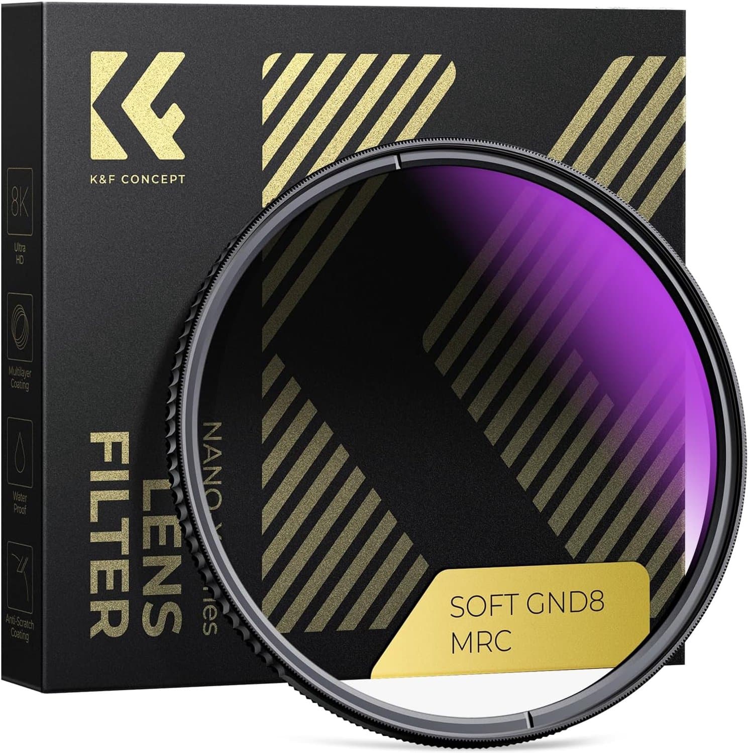 K&F Concept Nano-X Soft GND8 Filter 58mm - Optisch Glas