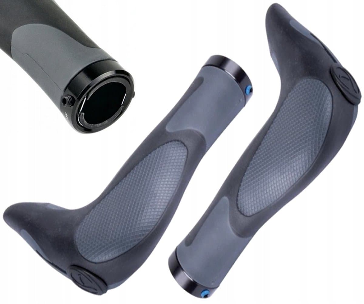 Ergonomische fietsstuurgrepen met geïntegreerde barends, 148mm