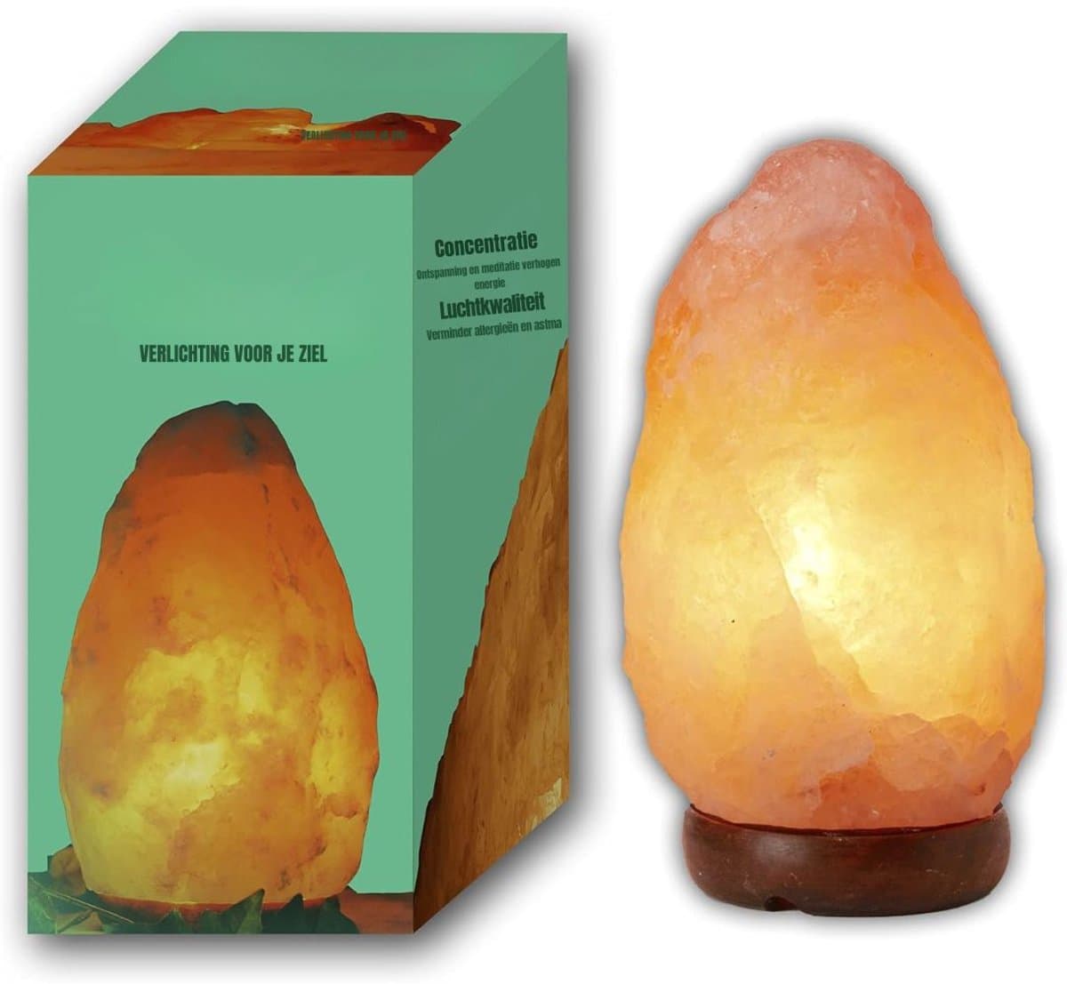 RVV® Himalaya Zoutlamp - Zoutlamp - Wit - 15cm x 15cm x 25cm