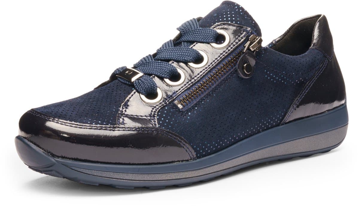 Ara-art- 12-64587 02 -blauw-lak-sneaker-dames