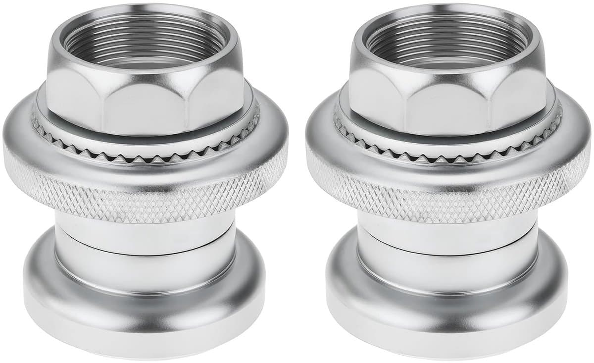 Dailygoods - 2 Stuks 1 Inch Threaed Headset voor Elektrische Fietsen Zilver