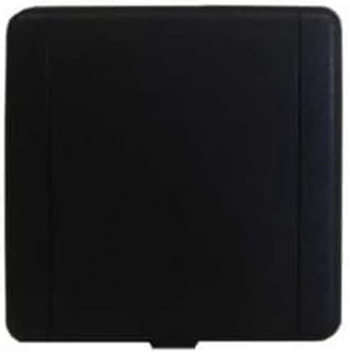 Centrale stofzuiger aansluiting - Zuigbus stopcontact - Stofzuigen thuis - Modern lichtschakelaar design - 90x90mm - Zwart