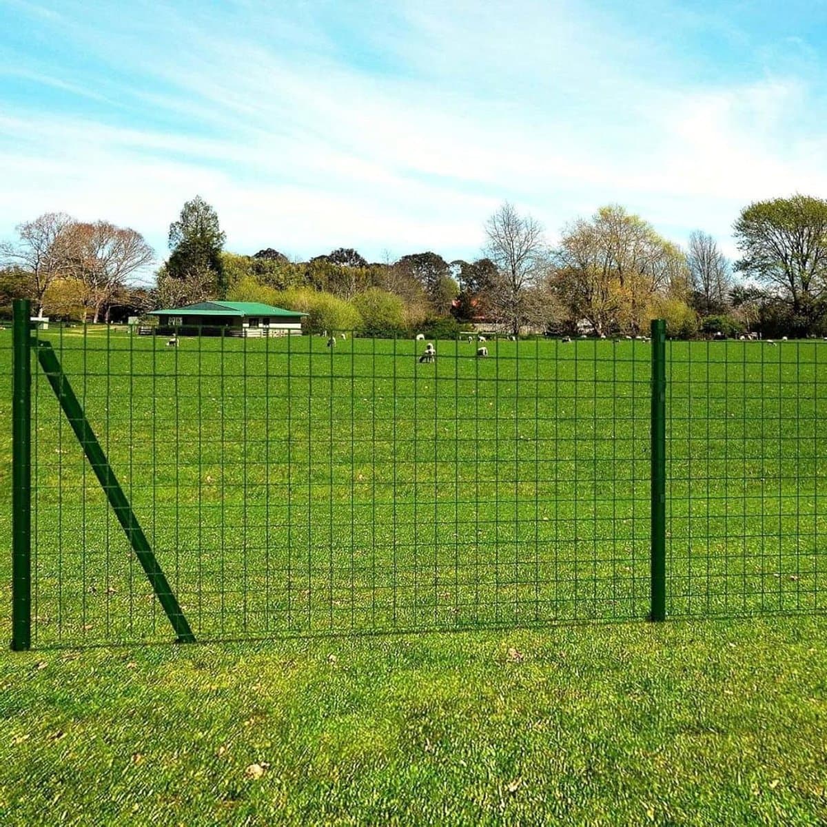 Stalen Eurofence - Draadmathekwerk Tuinafrastering - Tuin Afzetten - PVC Gecoat - 25 x 1 m - Groen