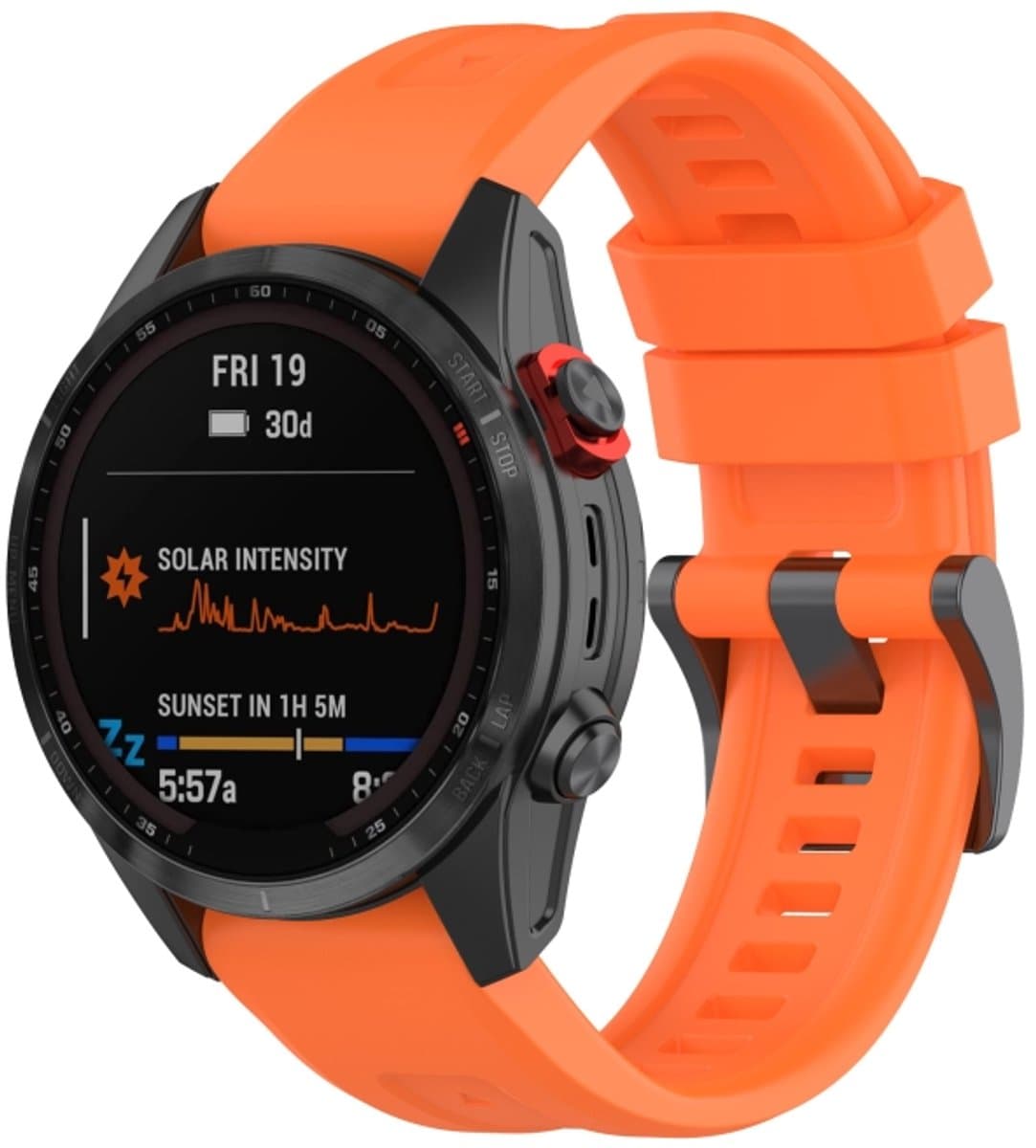 Voor Garmin Fenix 7 Quick Release Silicone Watchband (Orange)