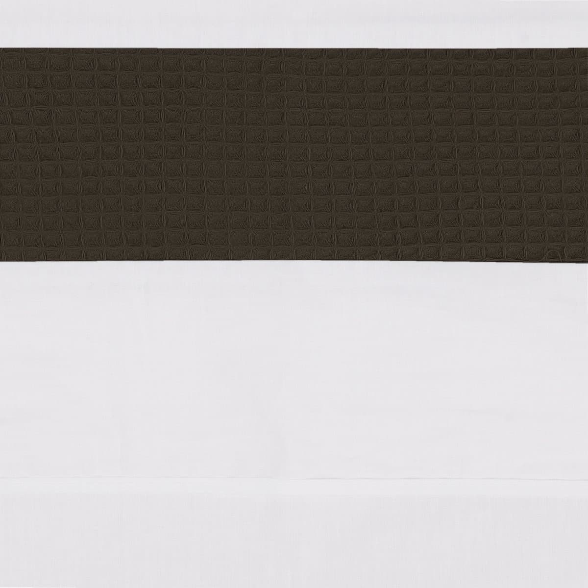 BINK Bedding Ledikantlaken Wafel (Pique) Choco 100 x 150 cm - laken voor ledikant - lakentje - babylaken - wafel - bruin - donkerbruin