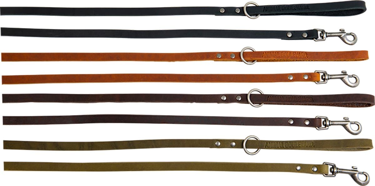 Animal Boulevard Ab30073 - Hals- En Leibanden - Hond - Ab Country Leather Lange Lijn Cognac-12mmx180cm - Maat: 12mmx180cm - 198868