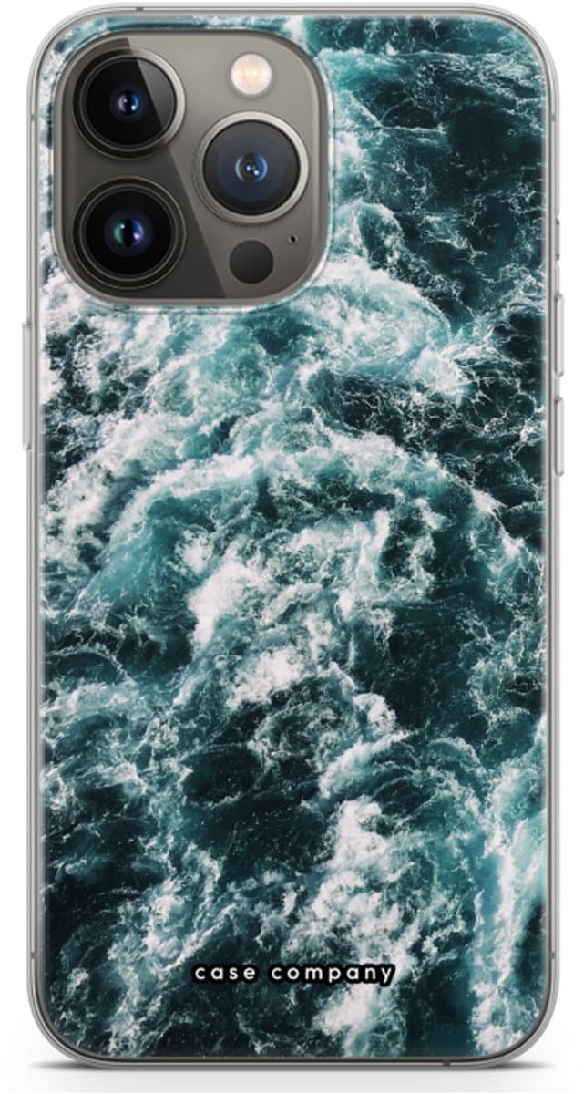 Case Company® - Hoesje geschikt voor iPhone 13 Pro hoesje - Zee golf - Soft Cover Telefoonhoesje - Bescherming aan alle Kanten en Schermrand