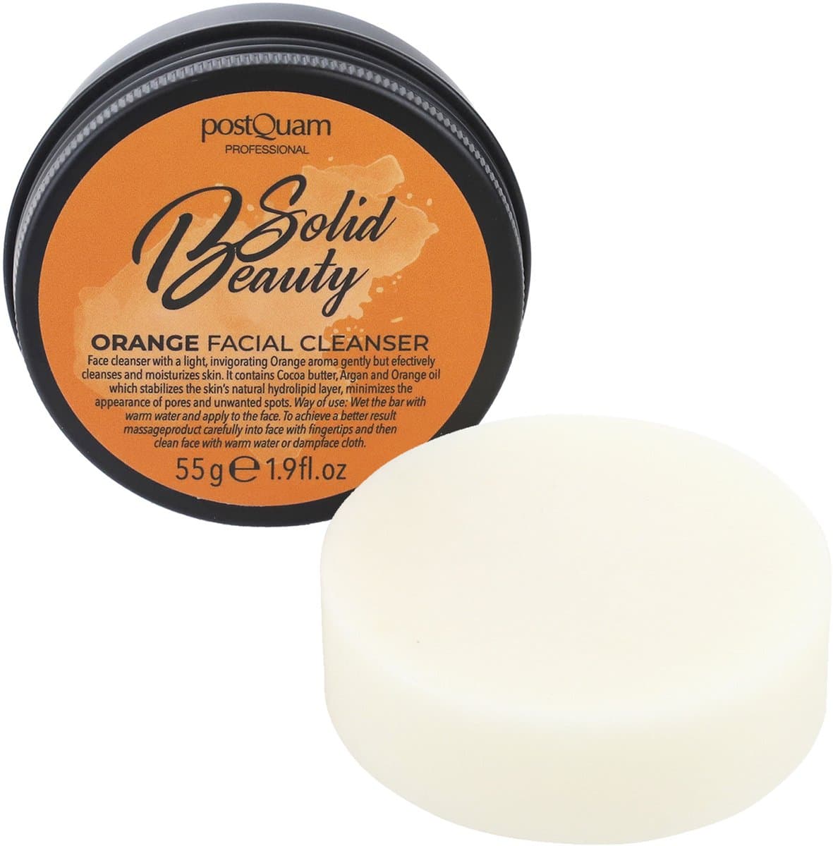 POSTQUAM SKIN CARE ORANGE SOLID GEZICHTSREINIGER .