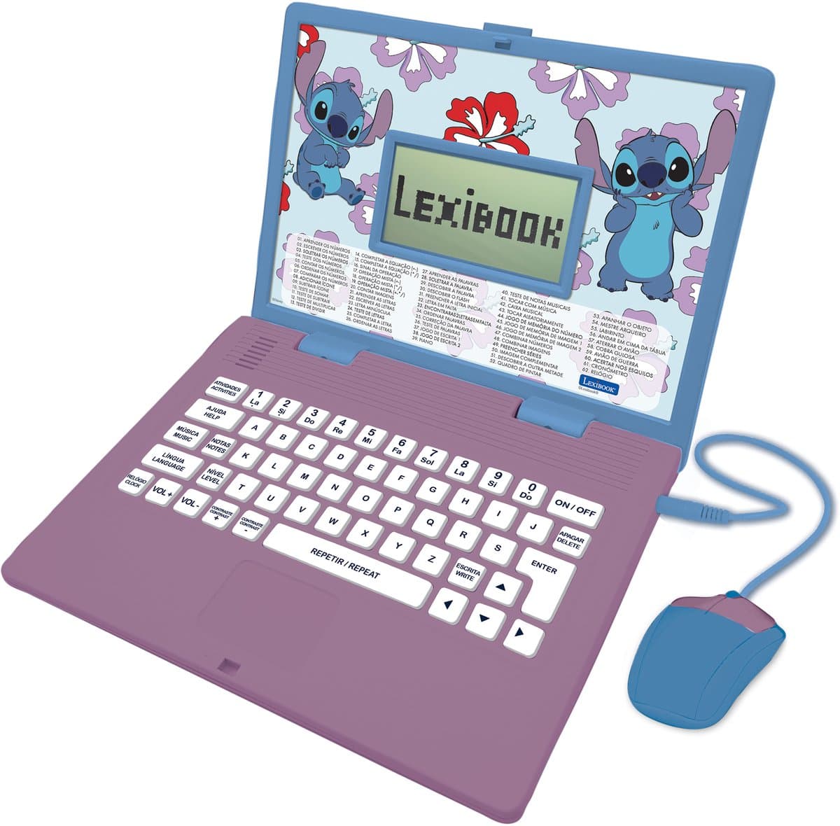 Stitch Tweetalige Educatieve Laptop met 124 activiteiten (EN/PT)