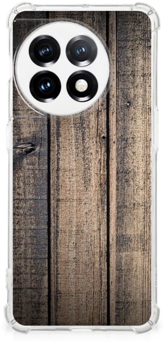 OnePlus 11 Stevig Telefoonhoesje Steigerhout