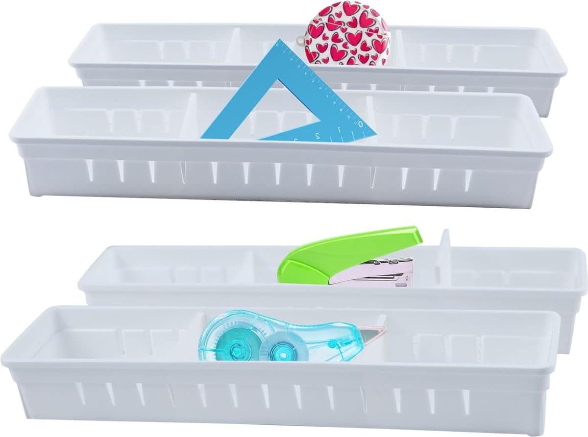 Lade-organizer opbergsysteem voor laden - bureau-ladeverdelers - tablets - commode - opbergdozen - scheidingsdoos - make-uptafel organizer - keukenbureau-organizer