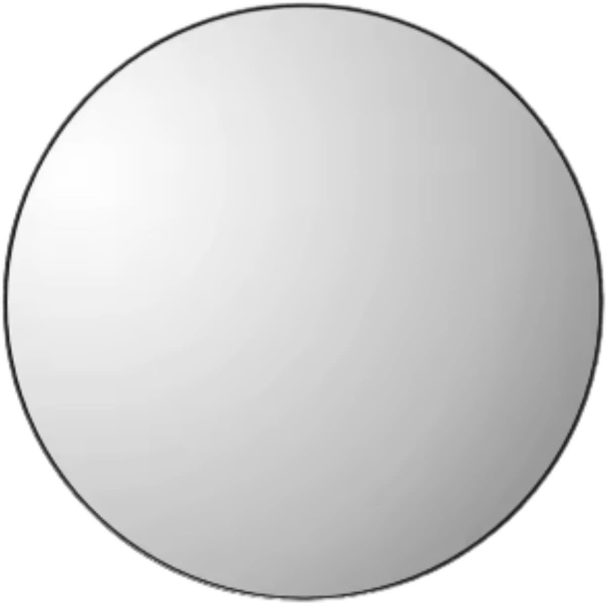 Ronde spiegel - Wandspiegel - 60x60 - Zwart - Metalen Frame - Voor Badkamer, Slaapkamer en Entree - Wanddecoratie - Woonaccessoires
