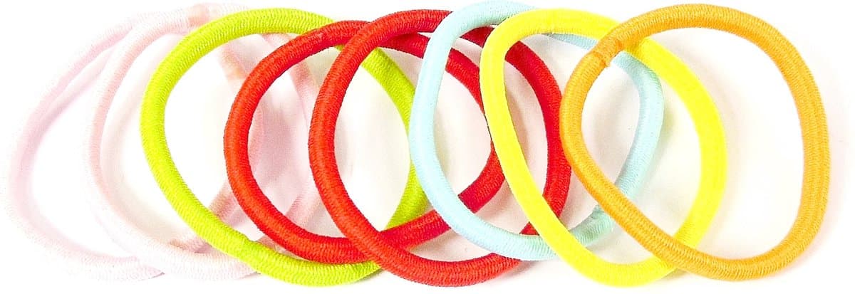 Endless elastiek roze-groen-rood-blauw-geel-oranje