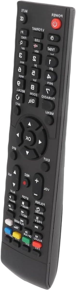 Afstandsbediening - Afstandsbediening TV - Ontvanger Bedienen - Directe Werking - 10 meter bereik - Zwart