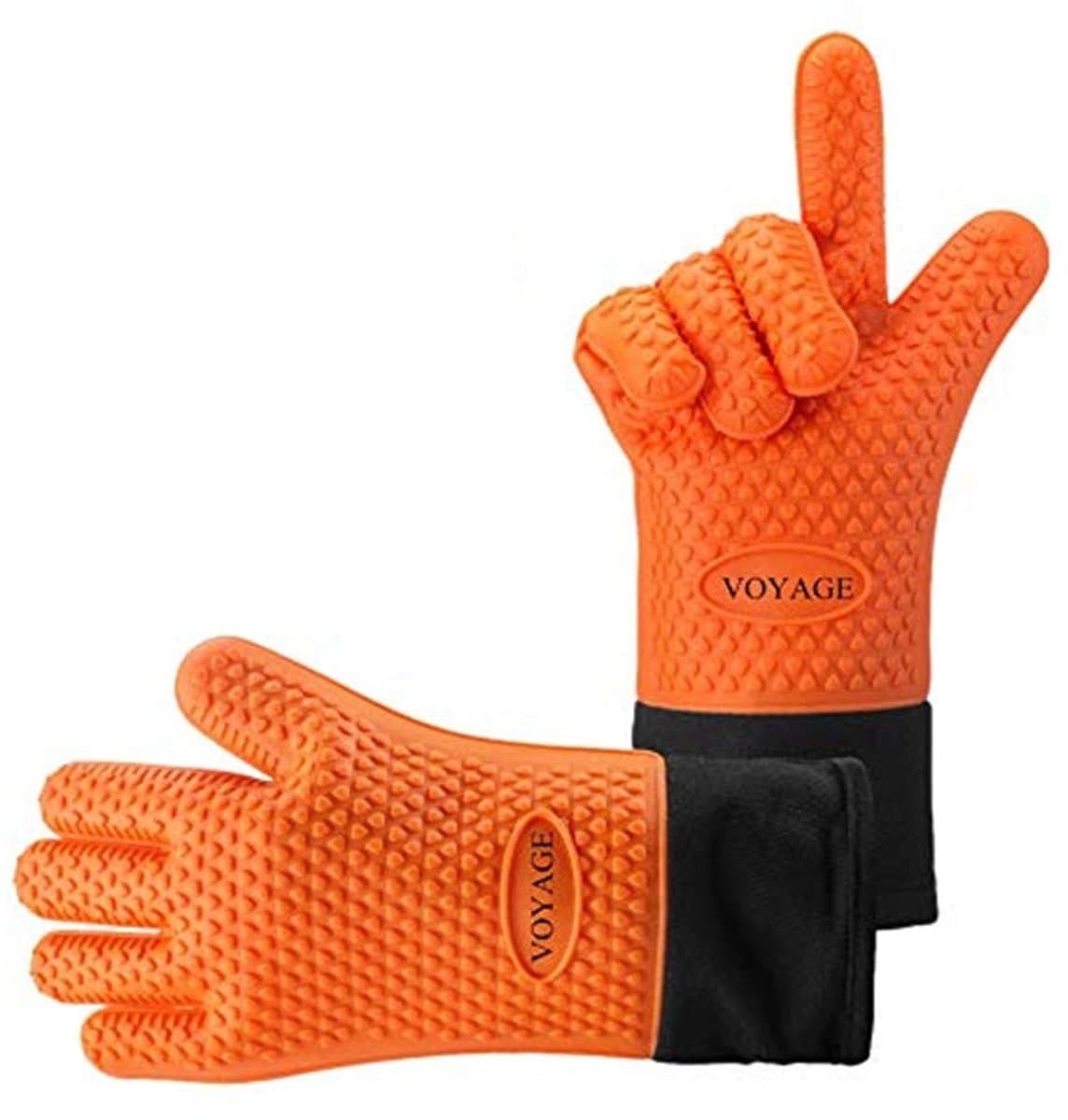 Voyage Premium Ovenwanten Set van 2 - Tot 500°C Hittebestendige Siliconen BBQ Handschoenen