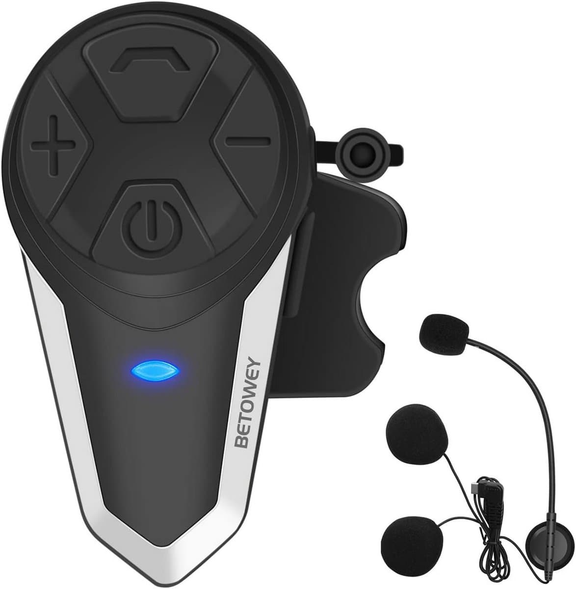 Motorhelm Communicatie - Bluetooth Headset - Veilig Communiceren - 1000m Bereik - 1 Set - Zwart