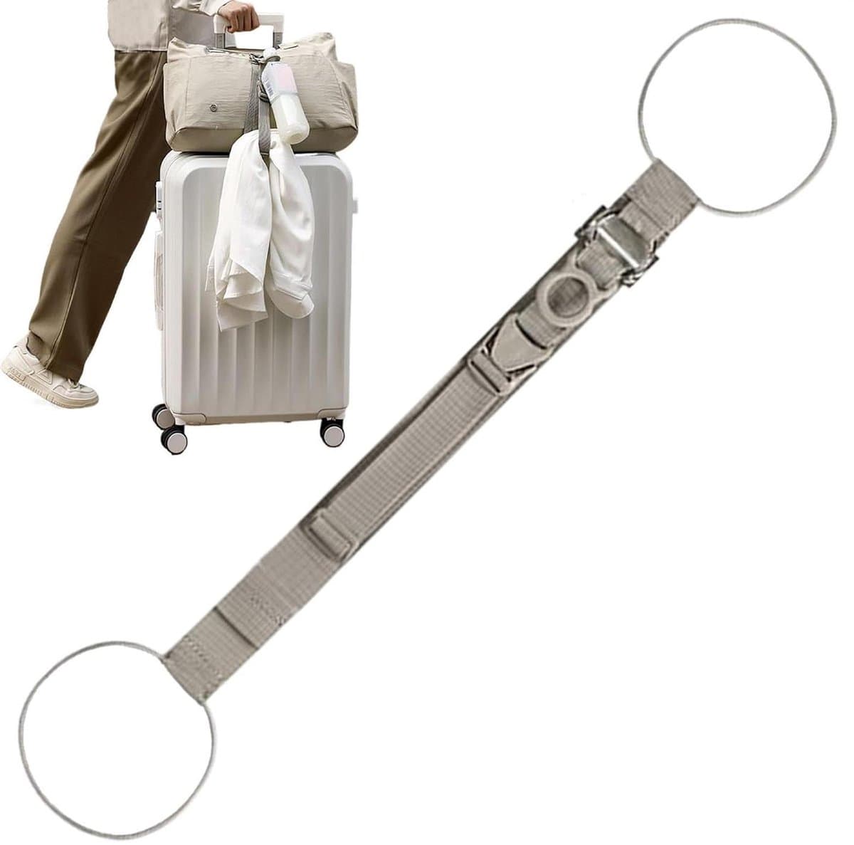 Bagage Riemen - Kofferbanden - Reizen Organiseren - Eenvoudige Bevestiging - 70 cm - Zwart