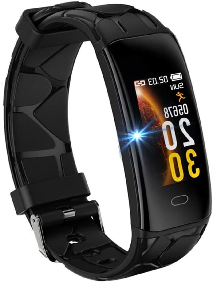 Fitness Tracker - Smart Horloge - Activiteiten Meten - Hartslag Bloeddruk - 0.96 Inch Scherm - Zwart
