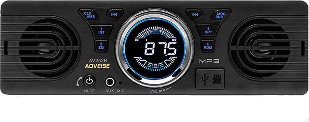 12V Auto MP3 Speler met Bluetooth, USB, SD Kaart en Ingebouwde Speakers