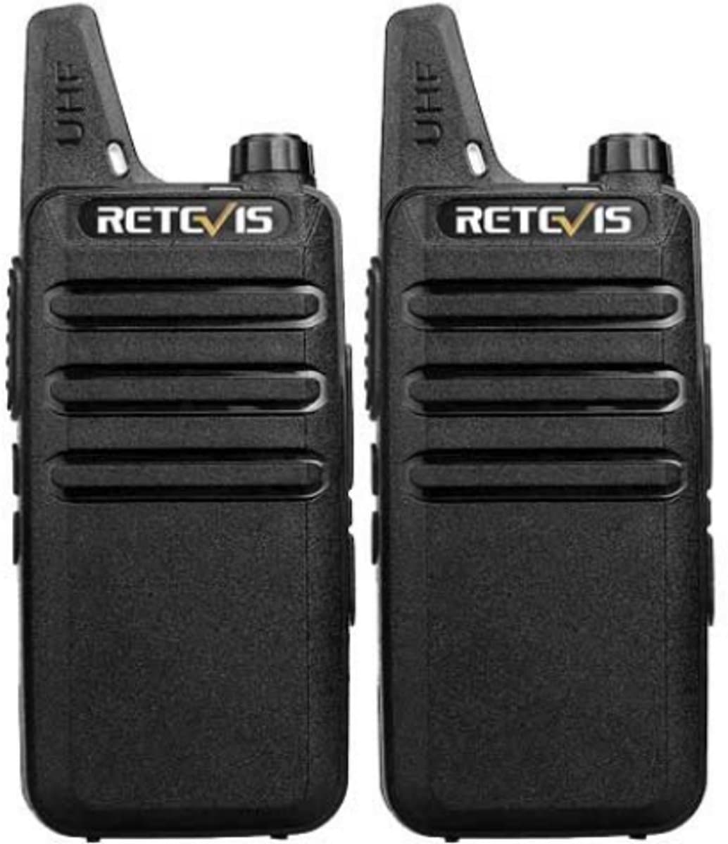 Set van 2 Retevis RT622 vergunning vrije UHF mini portofoons PMR446