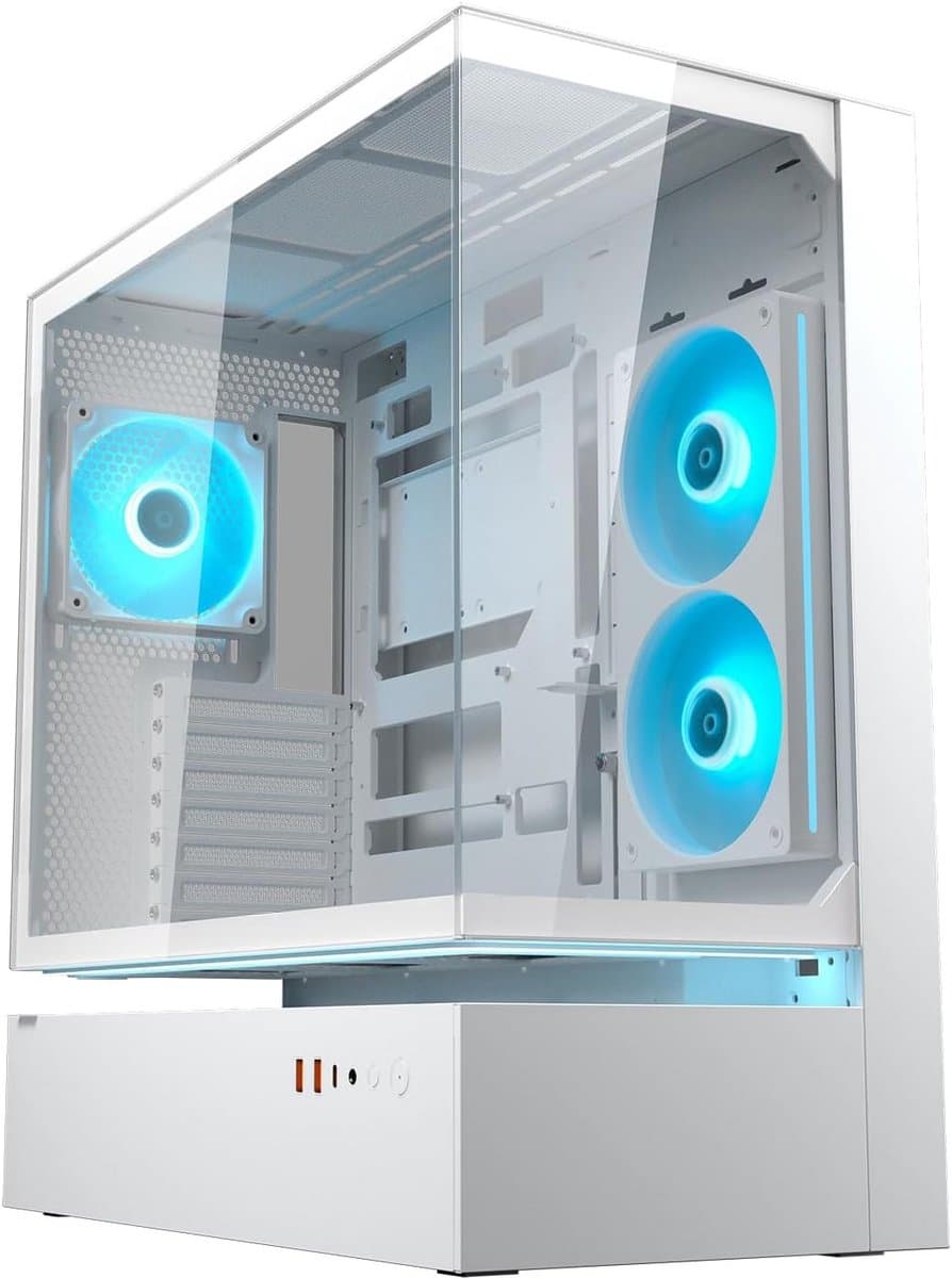 MidTower ATX Gaming PC Behuizing met 270° Airflow en 4x ARGB Ventilator