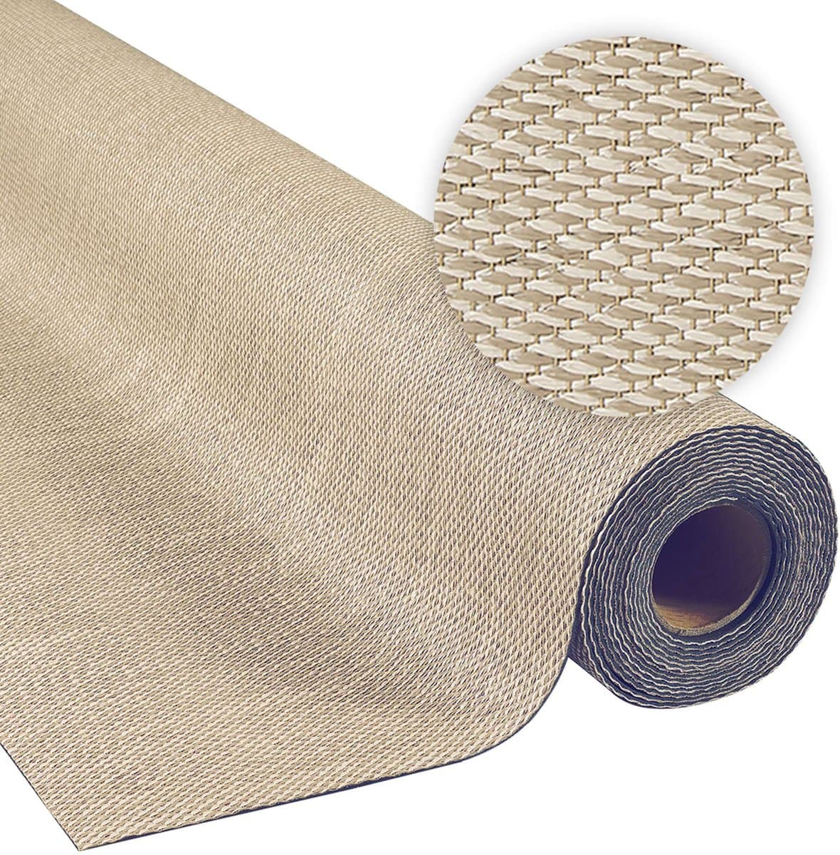Storesdeco - Vinylvloer, kamerbreed tapijt, beige 200x500 cm