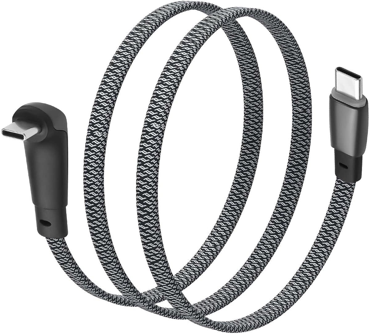 90 Degree USB C to USB C Charging Cable, Right Angle Type C to USB Braided Extension Cable for Mobile Phones, Laptops - ShopVlot