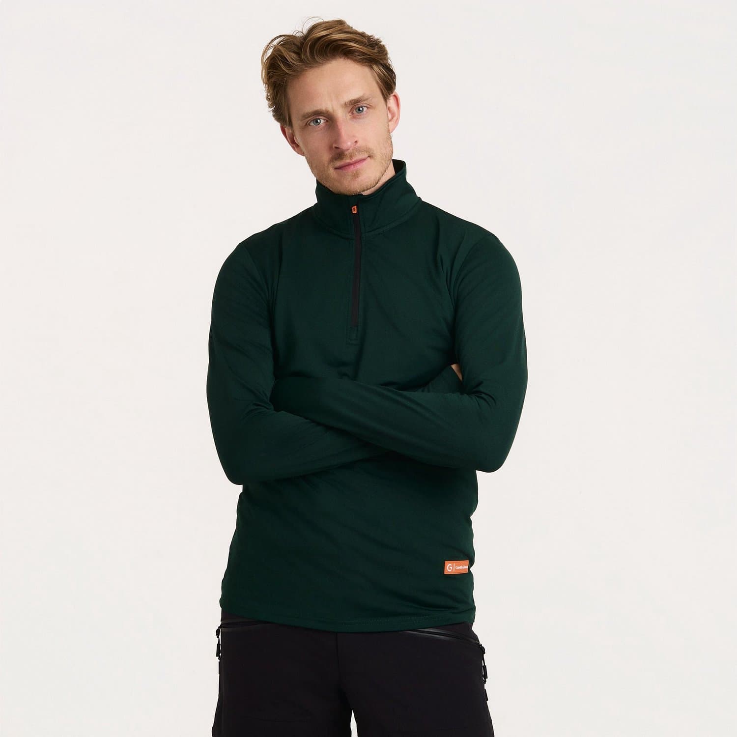 Gareth & Lucas - NEO Skipully Green - 2XL - 100% Gerecycled Polyester - Midlayer Sportshirt - Wintersport