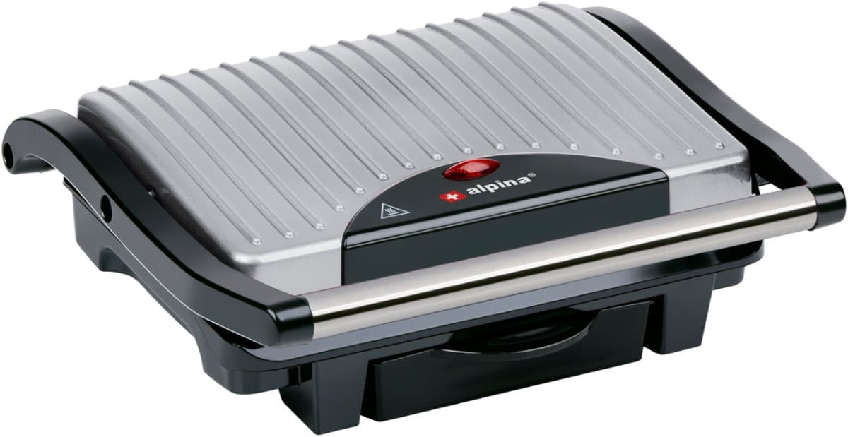 Contactgrill 230V 1000W Zilver