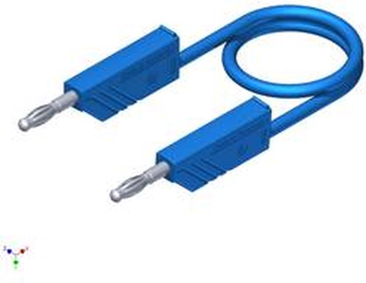 SKS Hirschmann CO MLN 100/2,5 Meetsnoer Banaanstekker 4 mm Banaanstekker 4 mm 1.00 m Blauw 1 stuk(s)