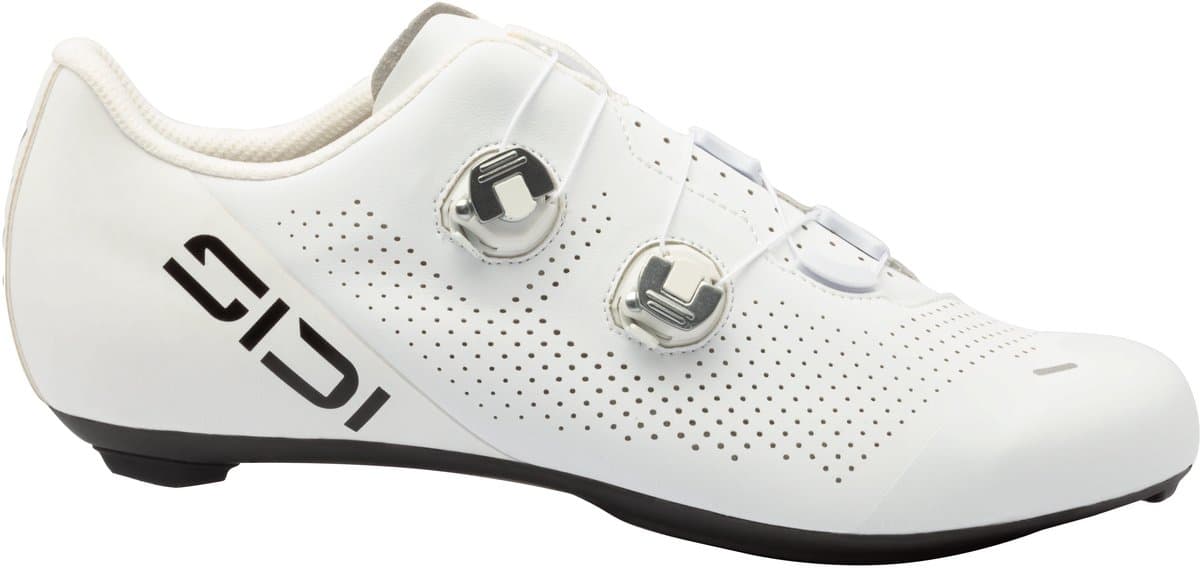 SIDI Ergo 6S - Wielrenschoenen - Fietsschoenen - Carbon zool - Heren - Wit - Ergonomisch - Draaisloten - Krachtoverdracht