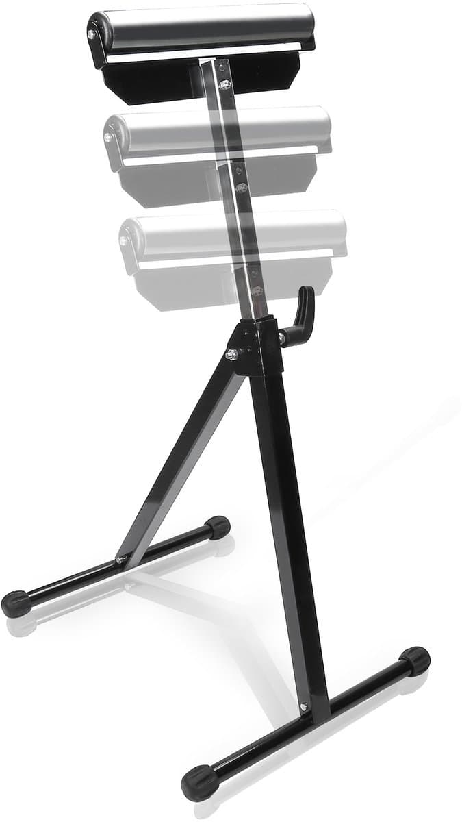 Verstelbare Rolbok - Onderstel Bok - Werkplaats Ondersteuning - Inklapbaar en Stabiel - 68-108 cm - Zwart