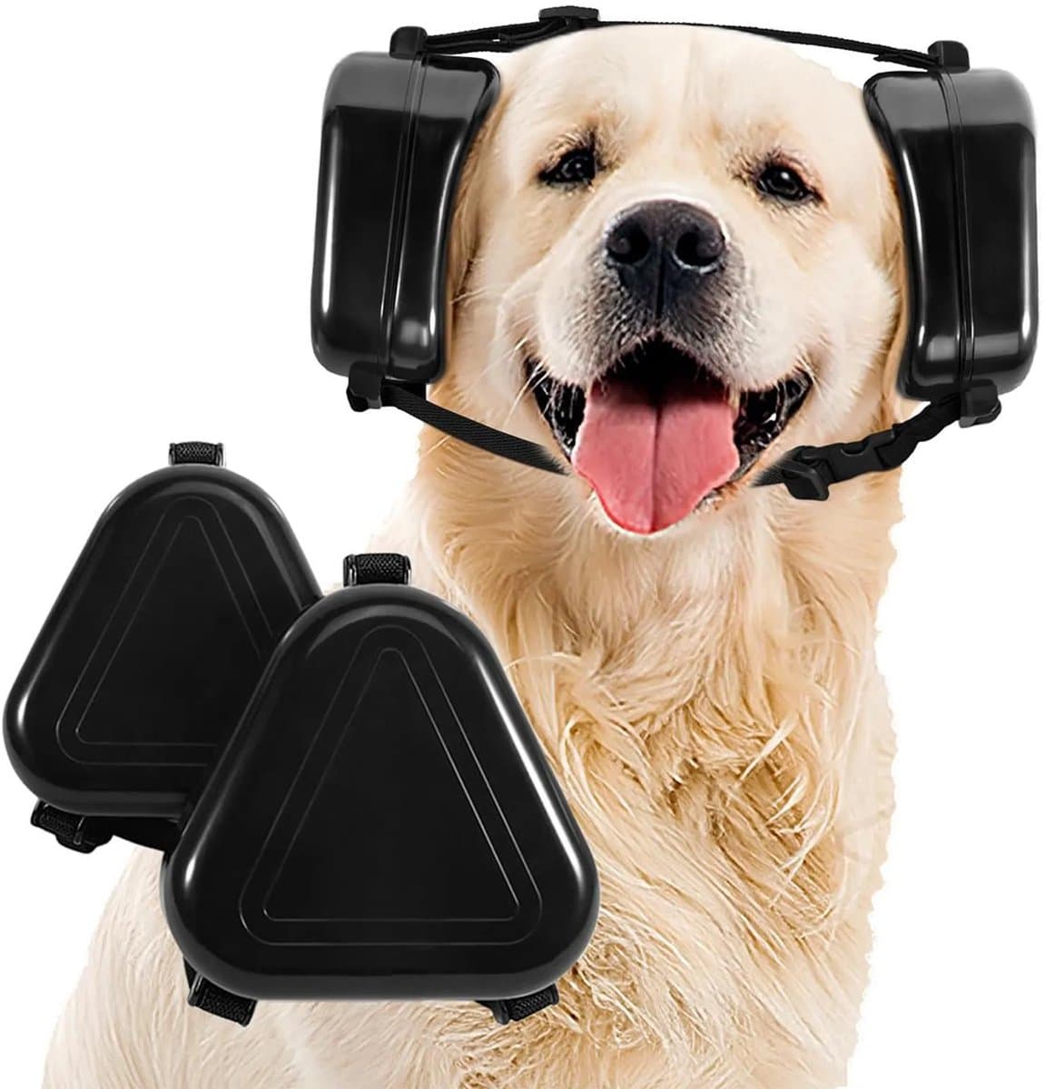 Hondenoorkappen, geluidsdempende koptelefoons die speciaal Geschikt voor honden zijn ontworpen, beschermen het gehoor van uw hond tijdens onweer, de jacht, reizen en andere lawaaierige omgevingen.