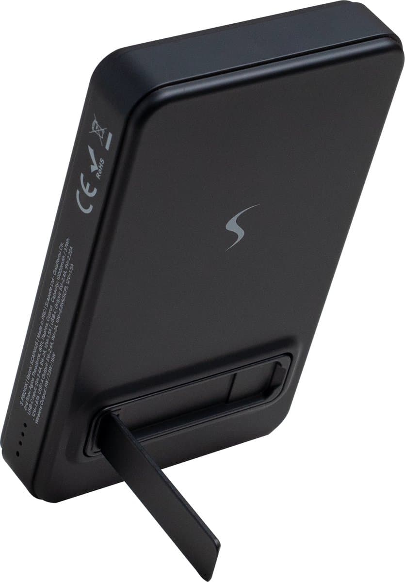 Scapade Magnetische Qi2 Powerbank (10.000 mAh/22.5W) – 15W Snelle Draadloze Oplading – USB-C PD 20W & USB-A 22.5W Super Snelle Oplading – LED Stroomindicatoren - Zwart