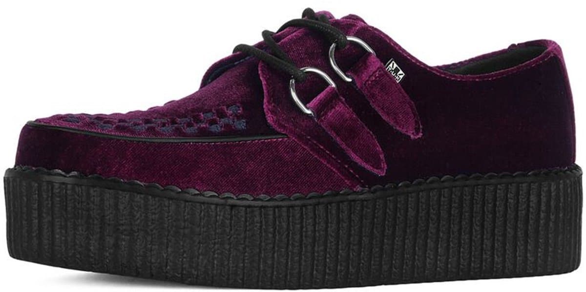 T.U.K. Viba High Creeper Dames Creepers - bordeaux - EU37
