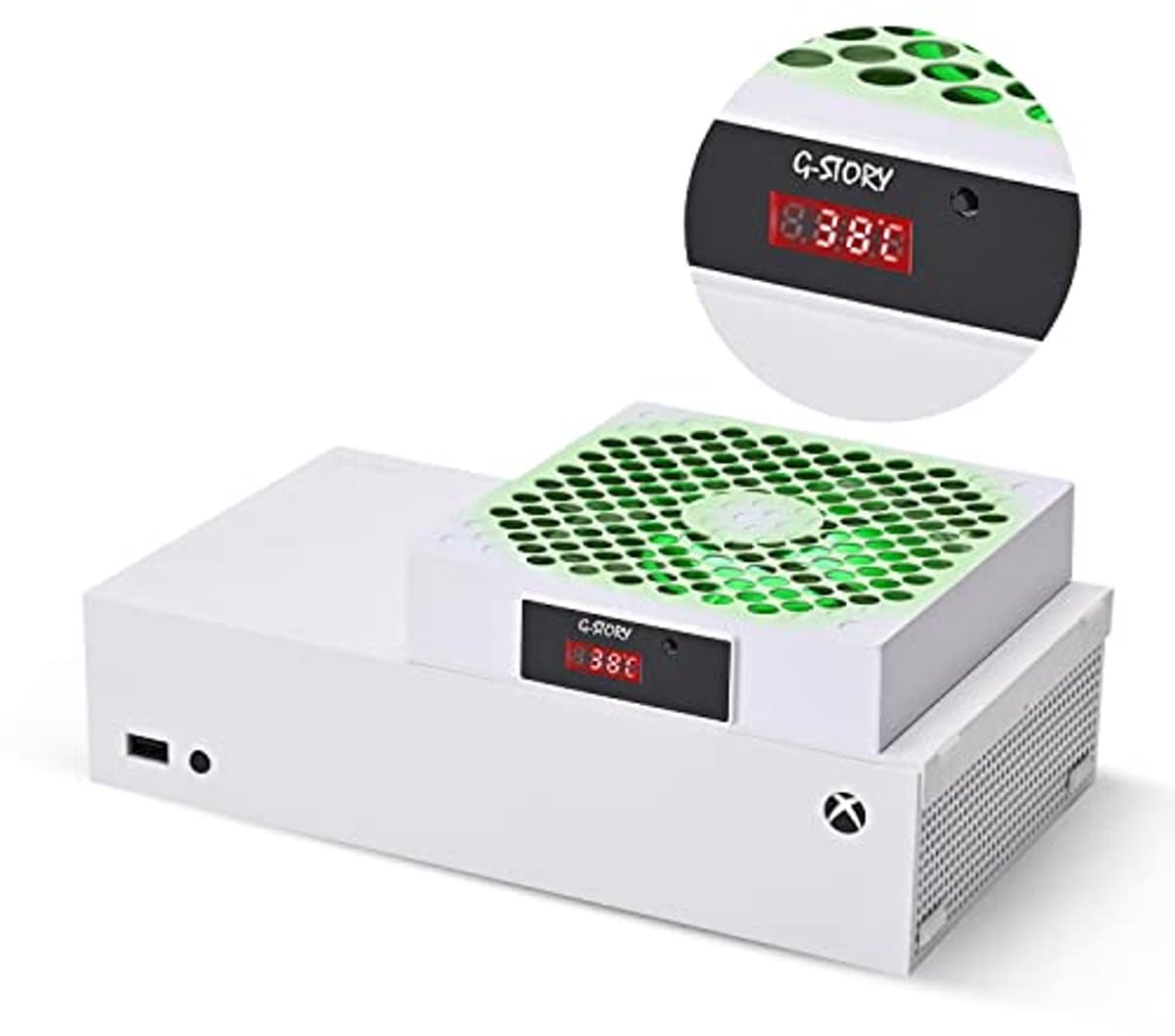 Koelventilator voor Xbox Series S met Automatische Temperatuurregeling en LED-display