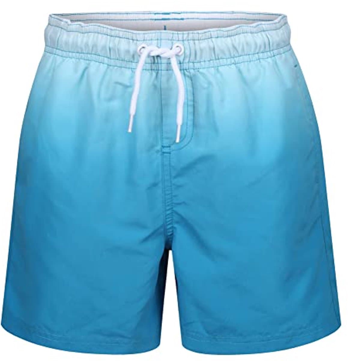 Jongens Zwemshorts Sneldrogend UV 50 Bescherming perzikkleur Blauw Dip-Dye 9-10 Jaar
