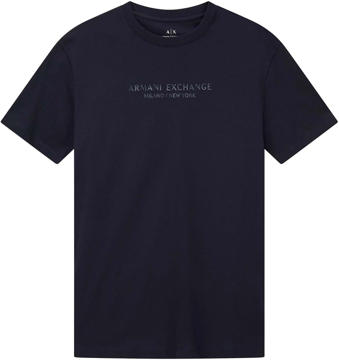 Printed Short Sleeve Round Neck T-shirt - Blue Shirts