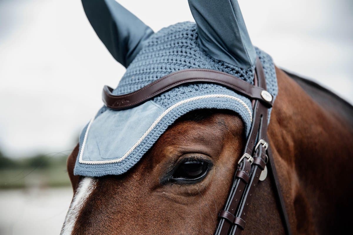 Kentucky Horsewear - Wellington Oornetje - Velvet - Lichtblauw - Voor Pony