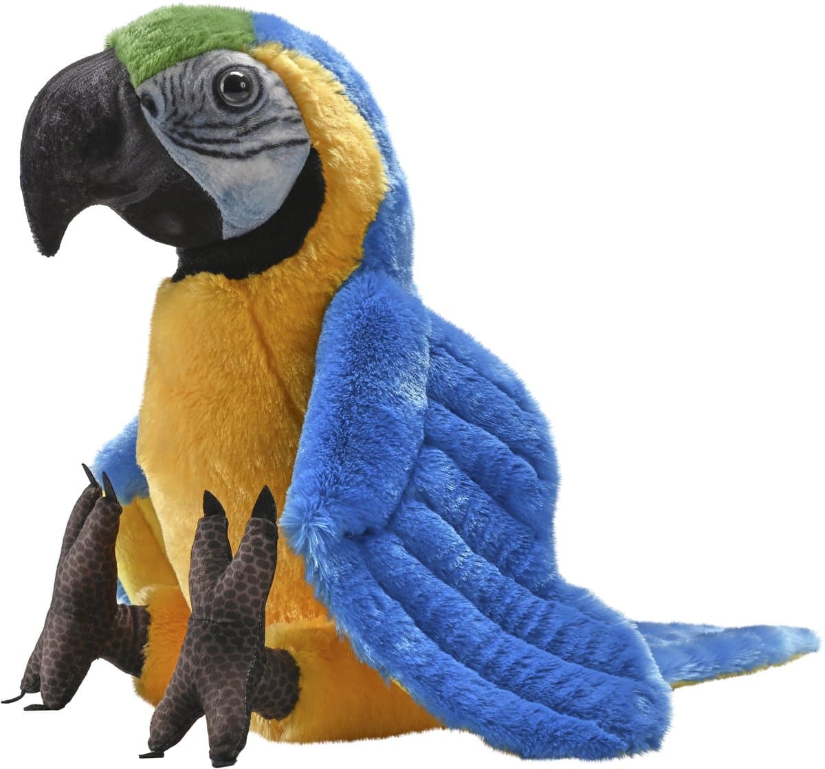 Wild Republic Ara knuffel - blauw - pluche - 33 cm - vogels - dieren - papegaai - dierenknuffel