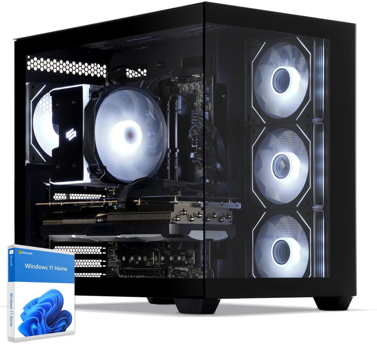 Sedatech Pro Gaming PC Maxi Vision • Intel i5-12400F 6x 2.5GHz • Geforce RTX4060 • 32Gb DDR5 • 2Tb SSD M.2 • WiFi • Bluetooth, USB C • Windows 11 • Desktop computer