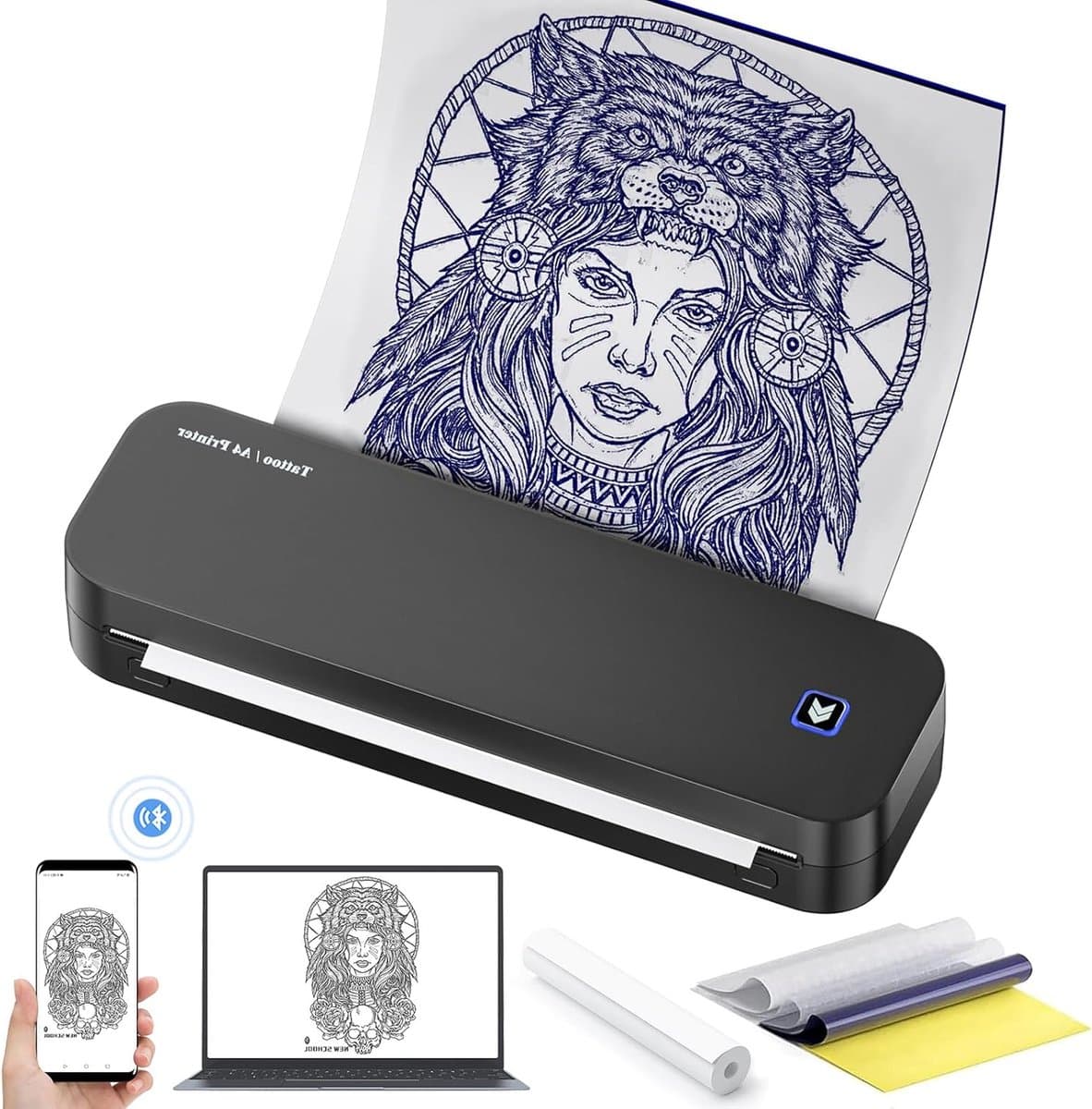 Tattoo Stencil Printer - Thermische - Draagbare