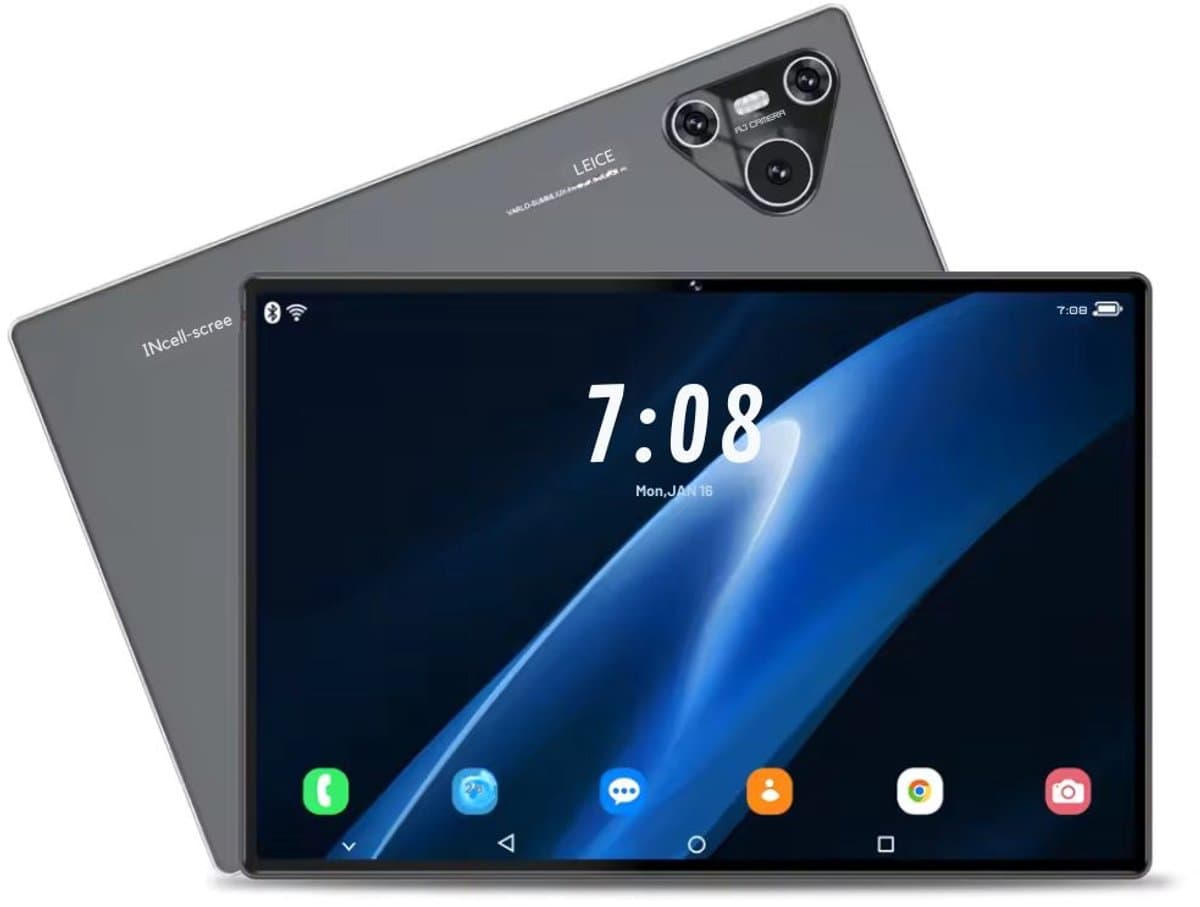 Mookes Pad 9 Pro Tablet 10.1 inch Android Snapdragon 8gen2 Global 12GB 256GB 10000 mah 5G Dual SIM WIFI HD Scherm - Black & Golden